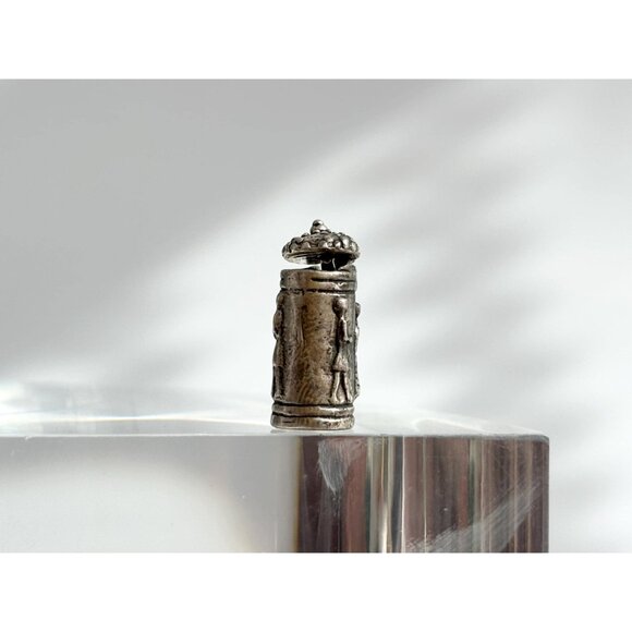 German Stein Mug Craft Beer Lidded Teeny Tiny Figural Vintage Pendant | Charm - Picture 3 of 11